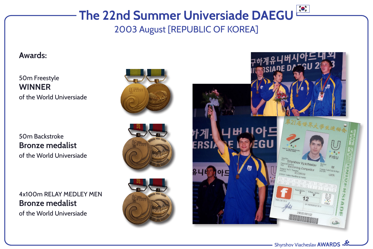 The 22nd Summer Universiade DAEGU 2003